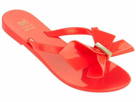 Melissa Neon Orange Flip-Flop– Tassel 
