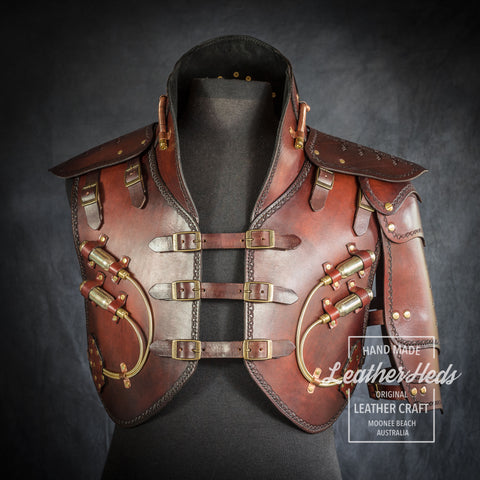 Steampunk Leather armour front