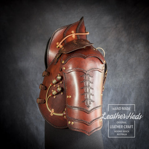 Steampunk Leather armour side