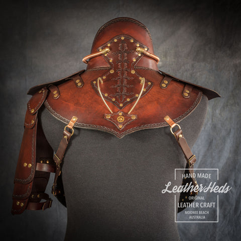 Steampunk Leather armour back