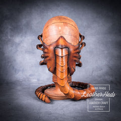 Leather Alien facehugger mask