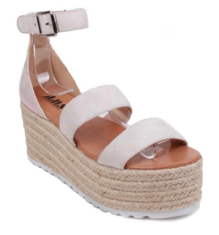 nude espadrille platform