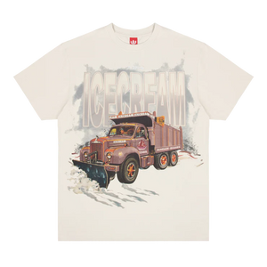Icecream White Lines SS Tee (Whisper White) - The Magnolia Park