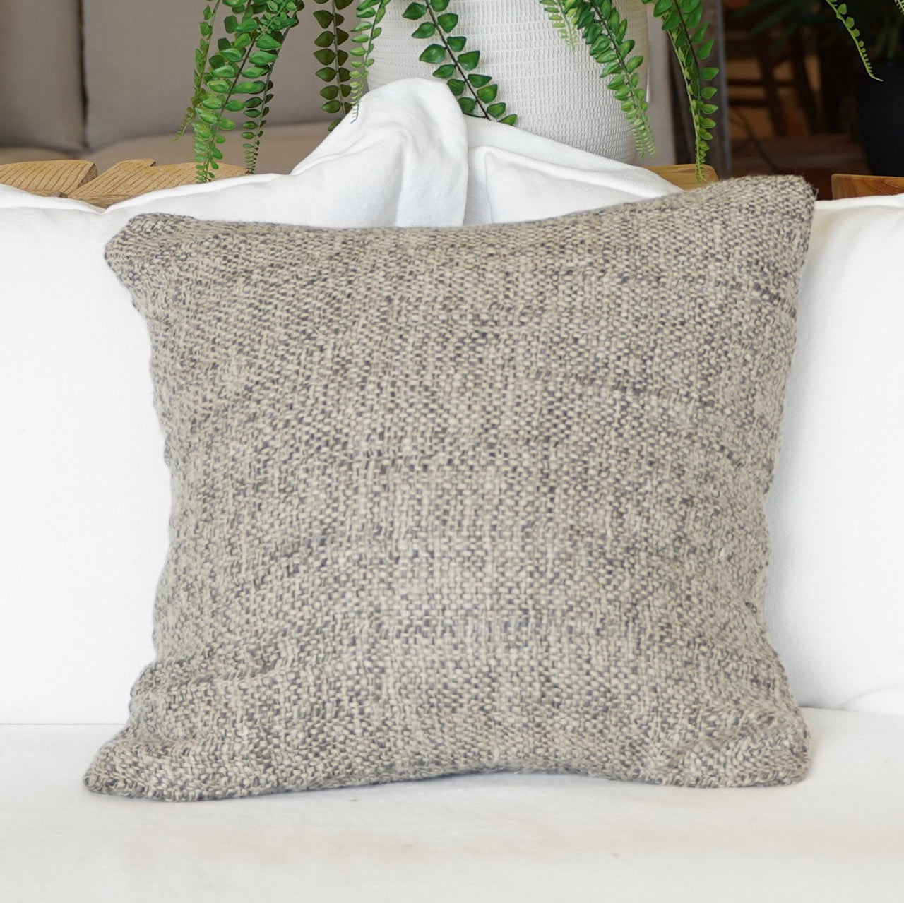 Jabari Handwoven Linen Cushion