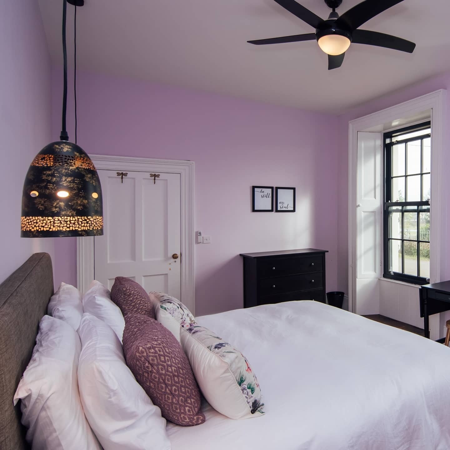 17. Modern Lavender Simplicity - Purple Bedroom Ideas