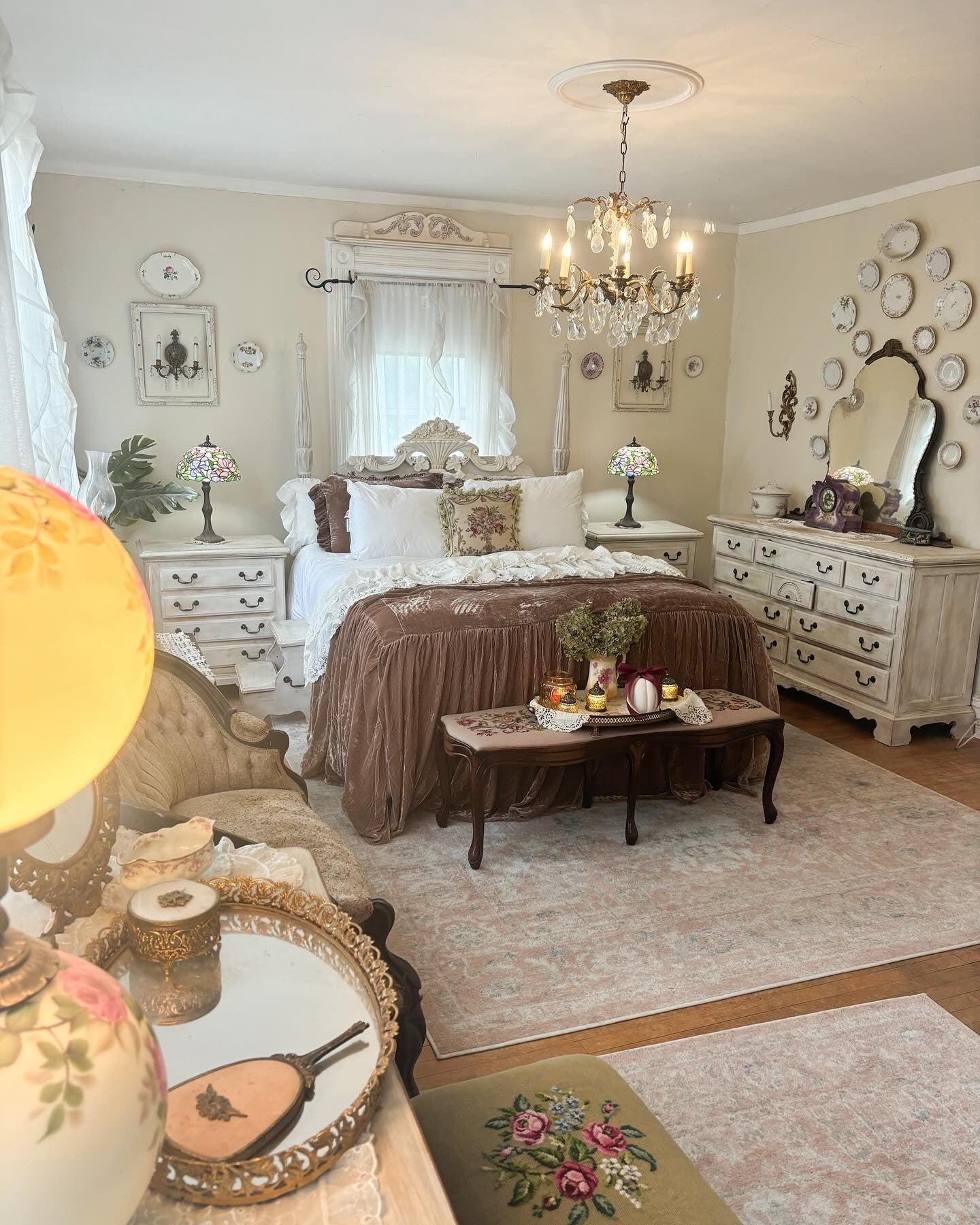 3. French-Inspired Romantic Vintage Elegance - Vintage Bedroom Ideas
