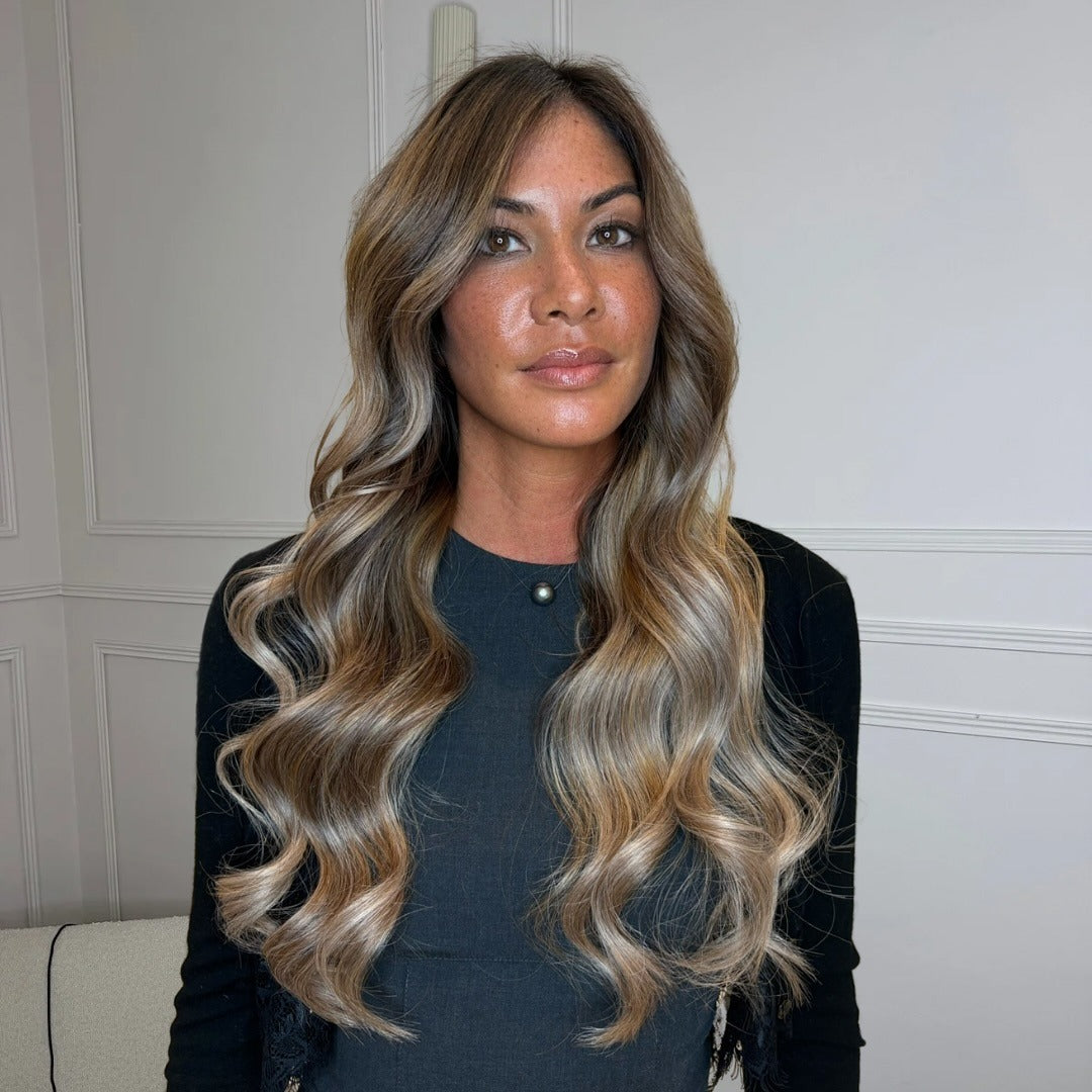 4. Smoky Beige Balayage with Face-Framing Lightness - Balayage Hair Colors