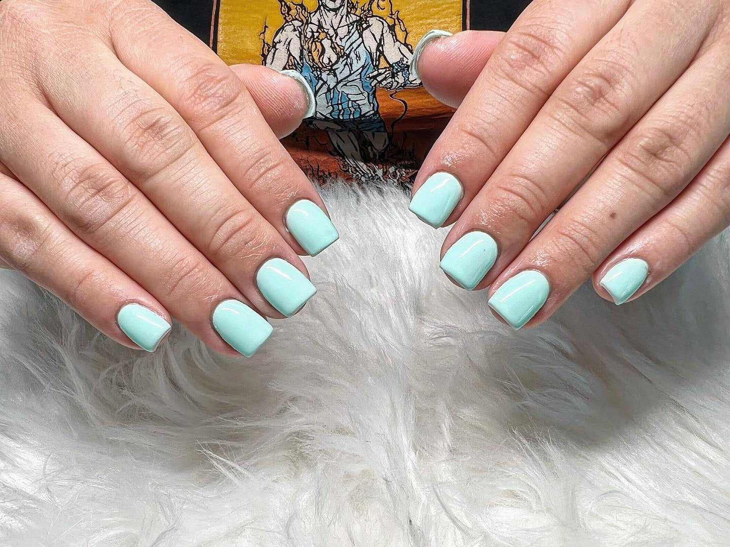 7. Cool Mint Full Coverage - Cute Nail Ideas for Short Nails