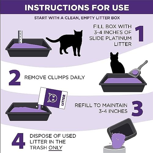 Arm Hammer SLIDE Platinum Multi-Cat Easy Clean-Up Clumping Cat Litter  14 Days of Odor Control 18 lb