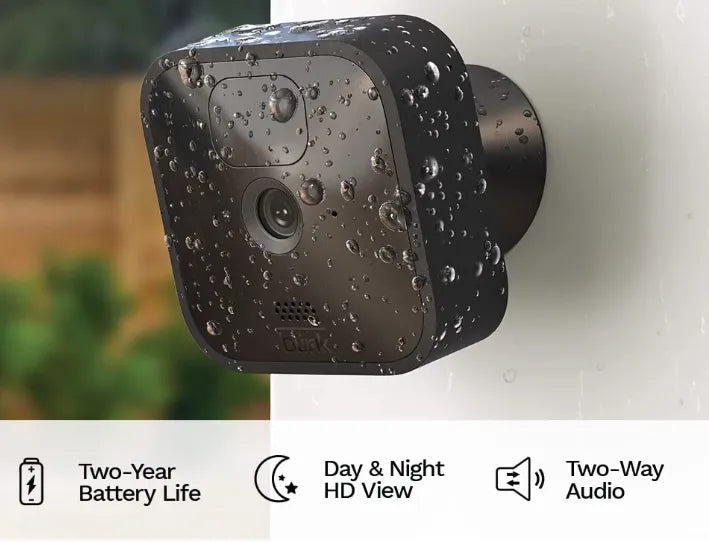 Blink Outdoor 5 Camera Kit Wireless, Weather Resistant HD Security Camera Motion Detection