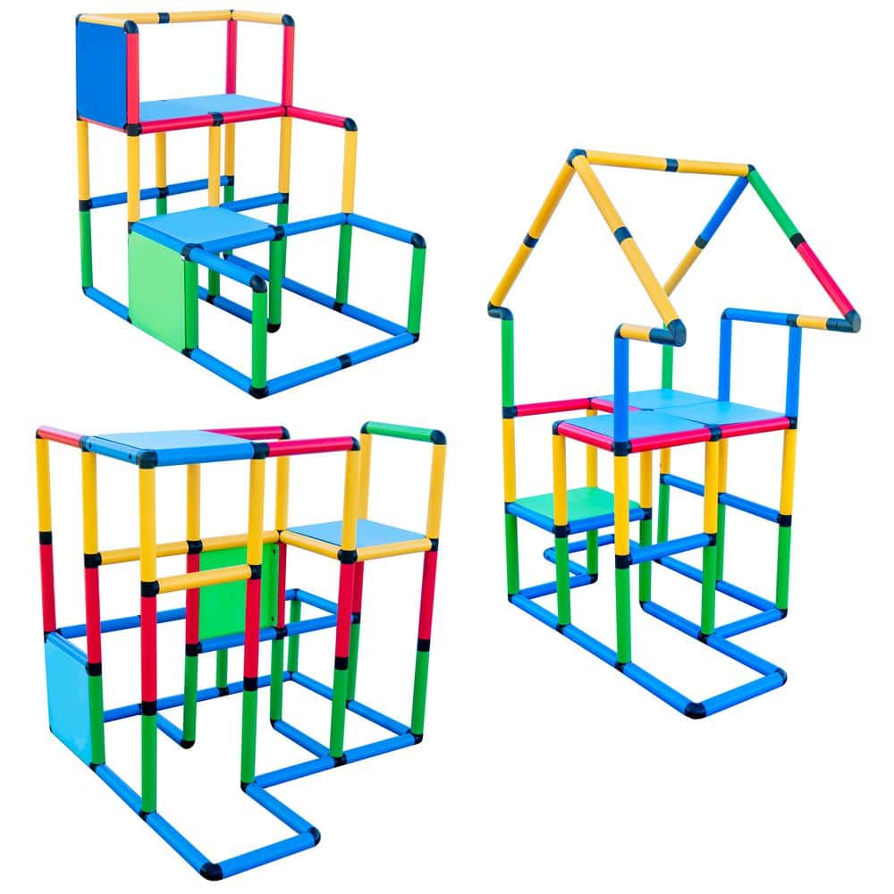 Funphix FPDLX-1 Create And Play Life Size Structures Deluxe Set Fun and Educational Learning Toy (296-Piece)