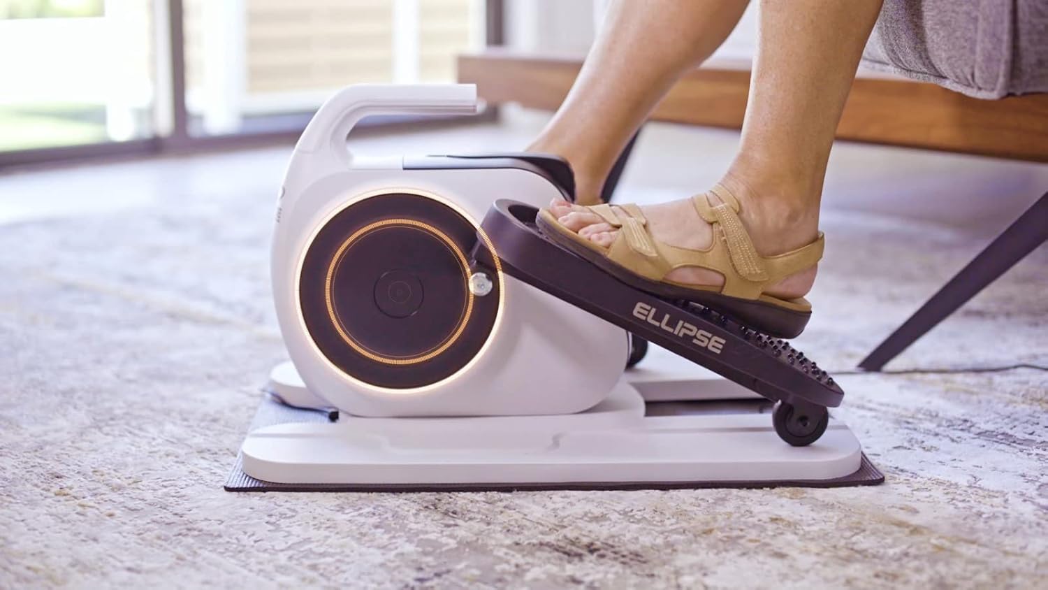 LegXercise Ellipse Motorized Seated Elliptical – 3-Speed, Remote Control, LED Counter, Enhance Leg Mobility