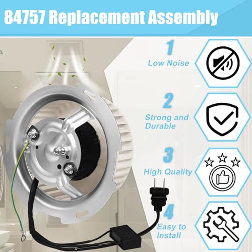 Upgraded 8832NA Blower Motor Compatible with Nutone 84757 JA2B099N Bathroom Fan Motor Replace 8832NA “A” Unit ONLY JA2B099  86652G  86652  8662  JA2C028G  99080520  8832  8832SA  8832N & 8833