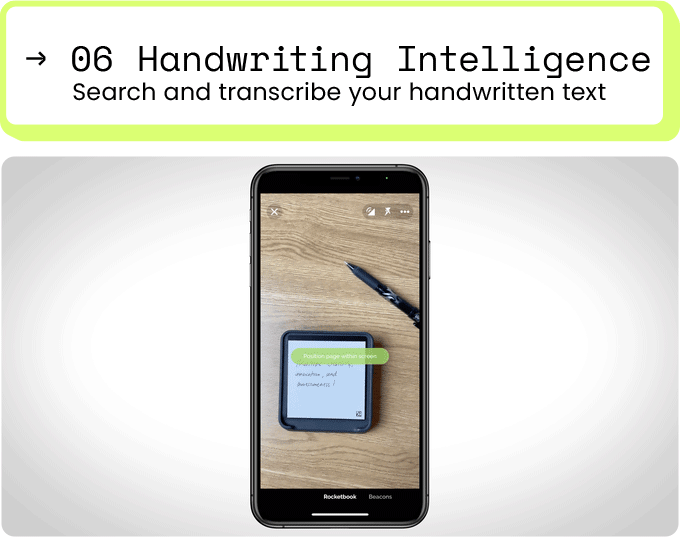 Handwriting Intelligence Transcribes Your Notes