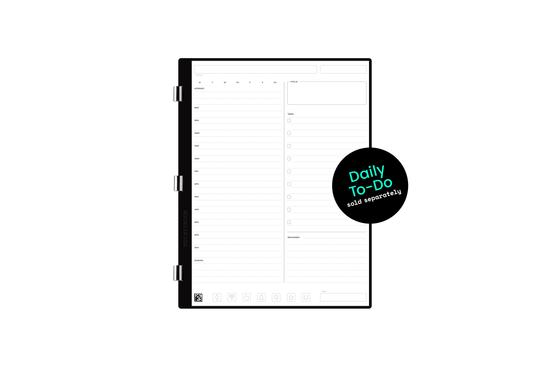 Rocketbook Smart Reusable Notebook, Fusion Plus Letter Size Spiral Notebook  & Planner, Infinity Black, (8.5 x 11)