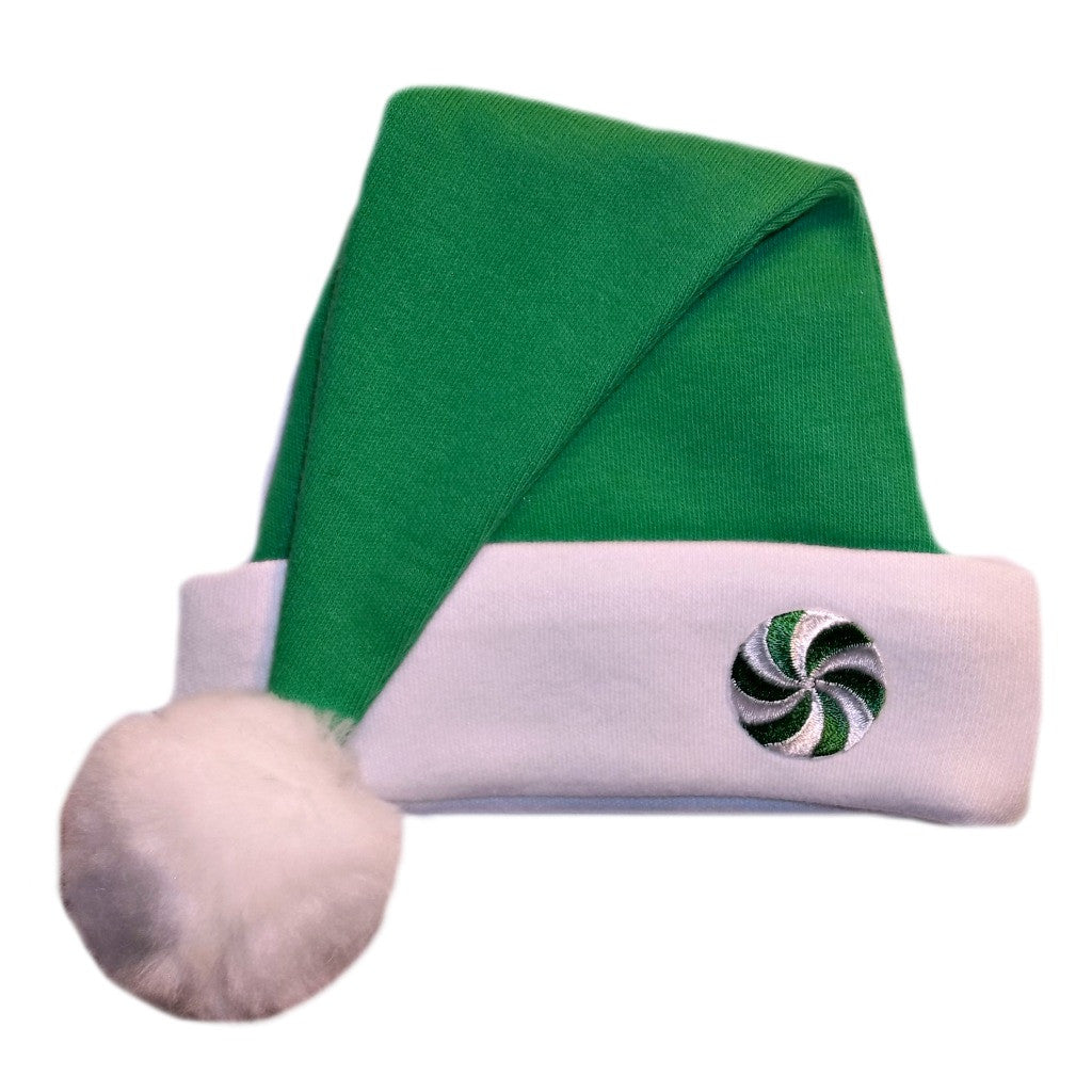 Unisex Baby Green Peppermint Santa Hat | Preemie Pride