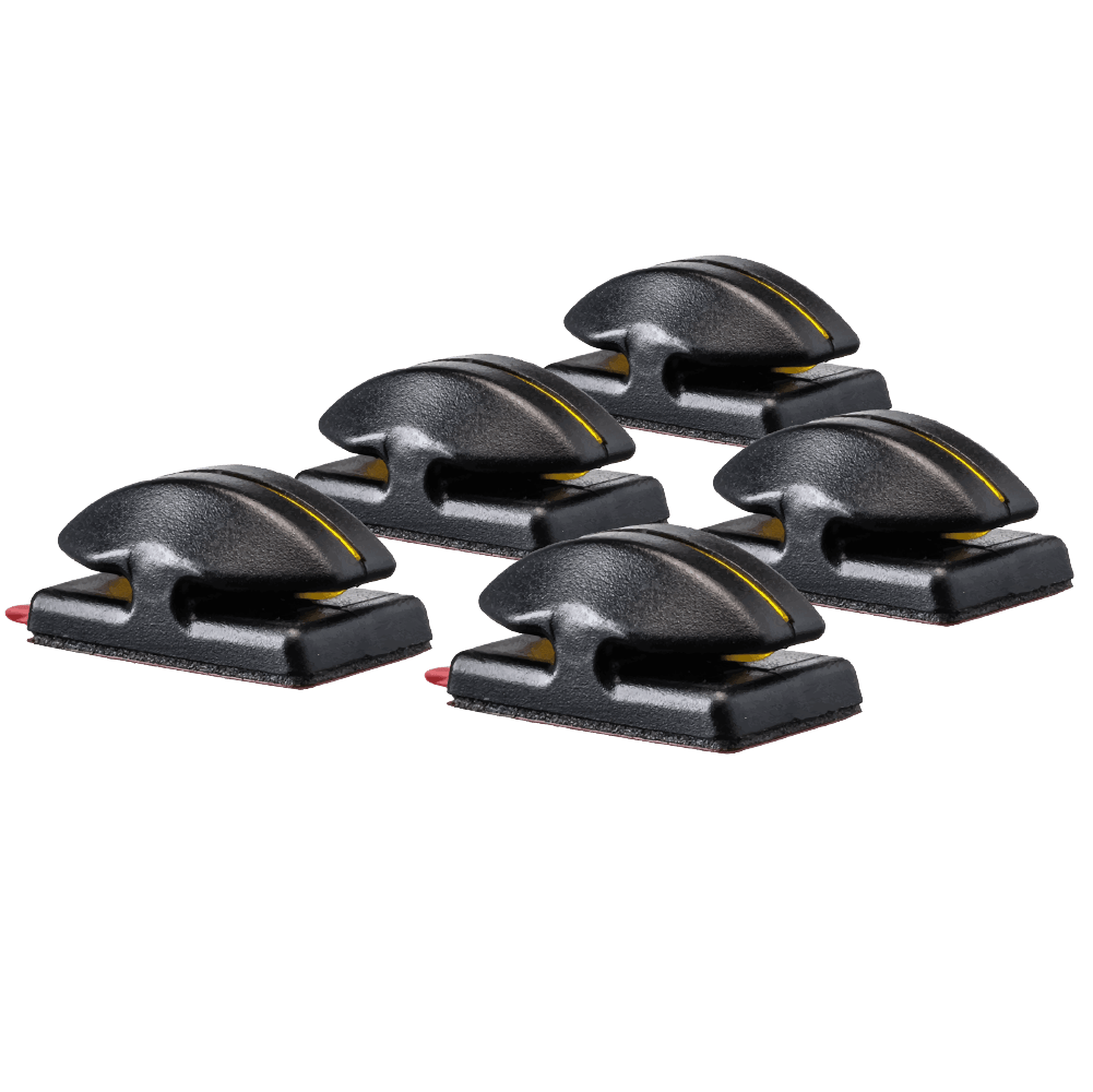5-Pack Line Cutterz™ Flat Mounts - Black