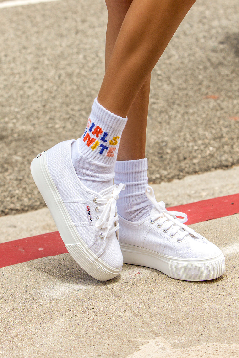 superga with socks