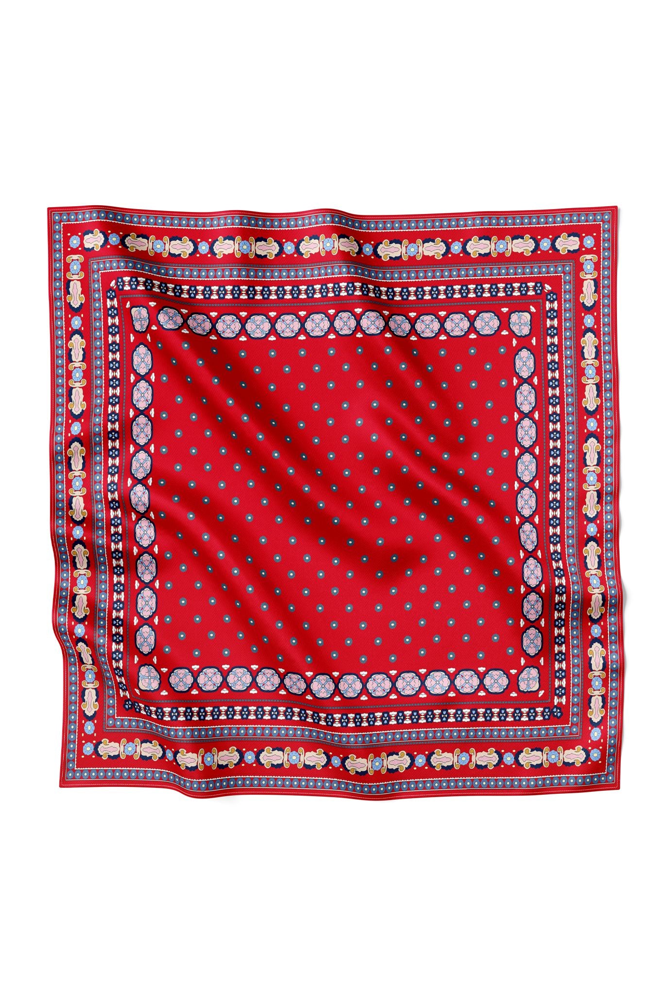 Lily Scarf | Tucker Tie Print in Red