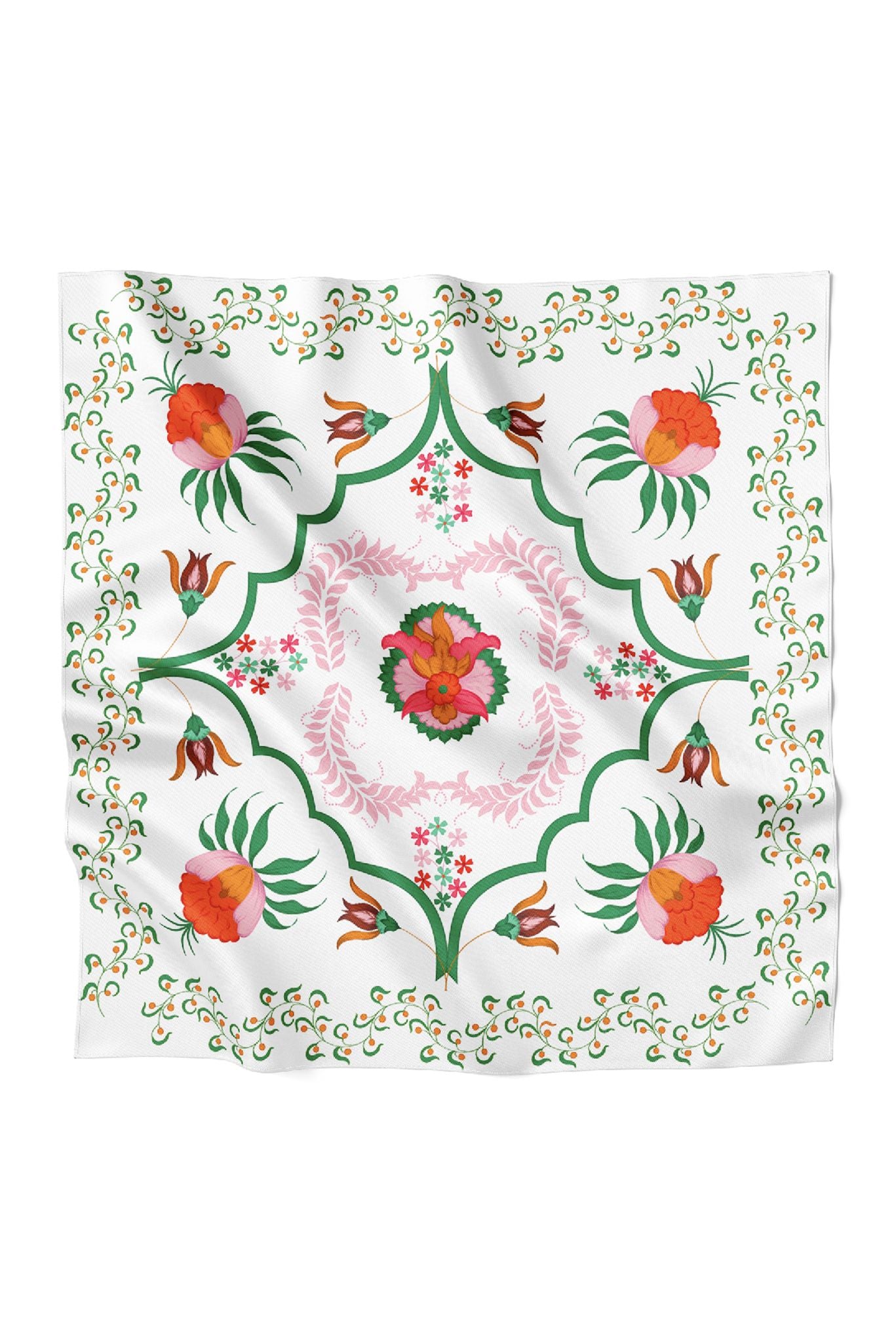 Lily Scarf | Ecru Dutch Blossoms