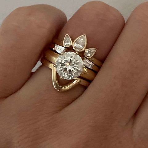 Custom Wedding Ring Stack | Lisa Robin