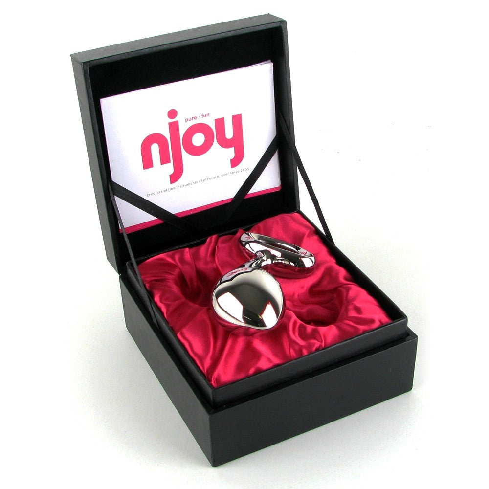 Njoy Pure Plug Large Stainless Steel Angled Butt Plug Spot Of