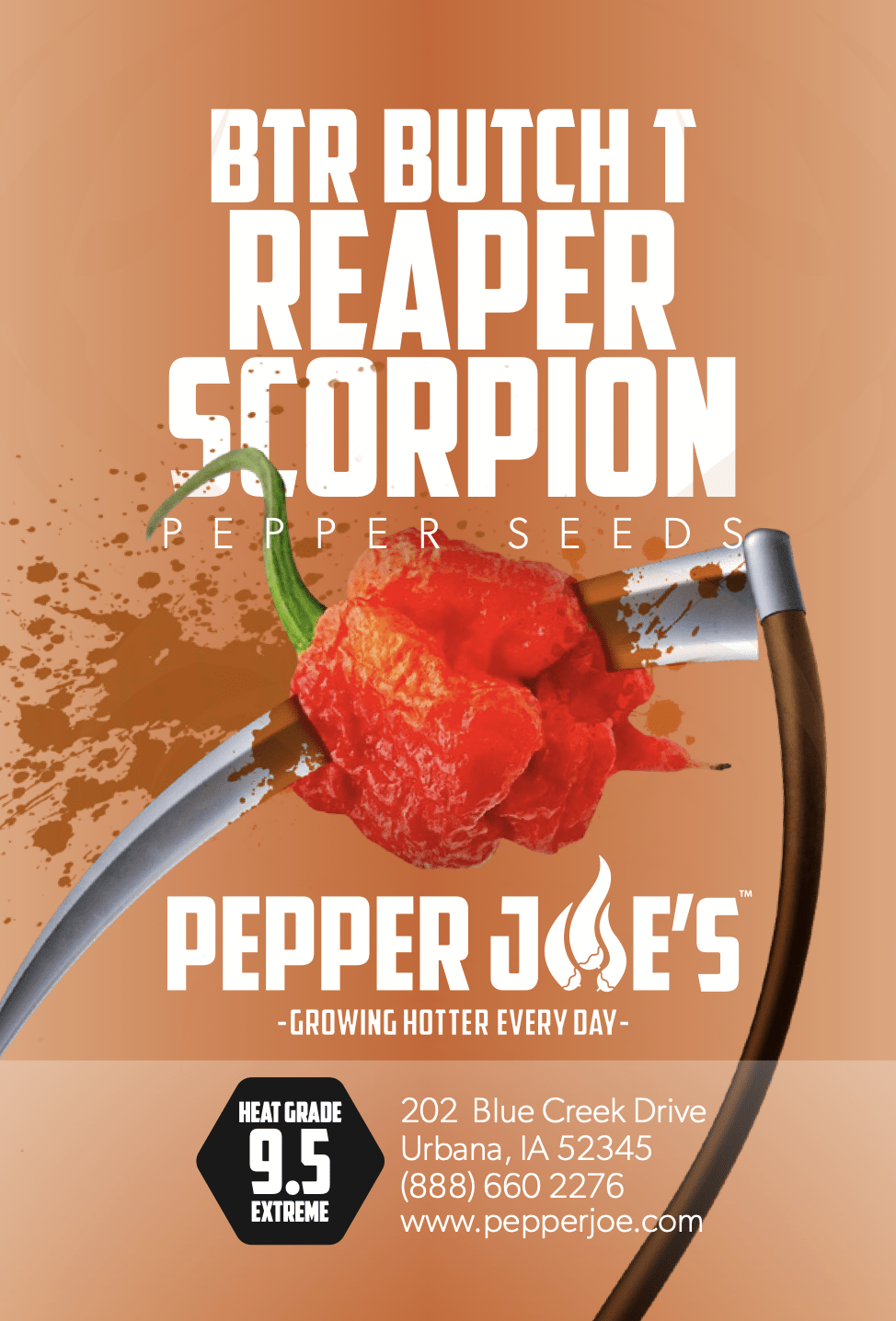 Btr Butch T Reaper Scorpion Pepper Seeds Pepper Joes 2722