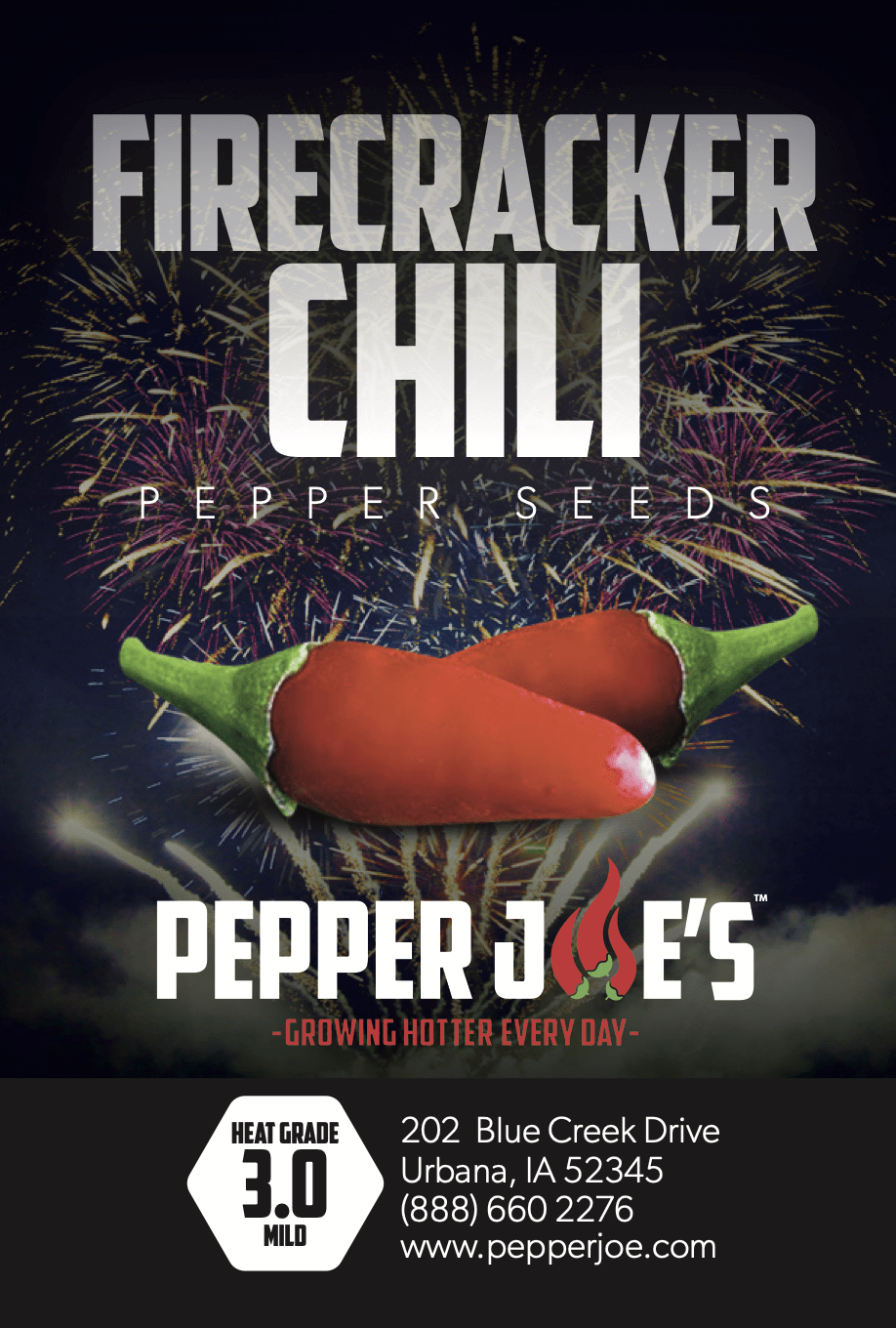 Firecracker Chili Seeds - Pepper Joe’s