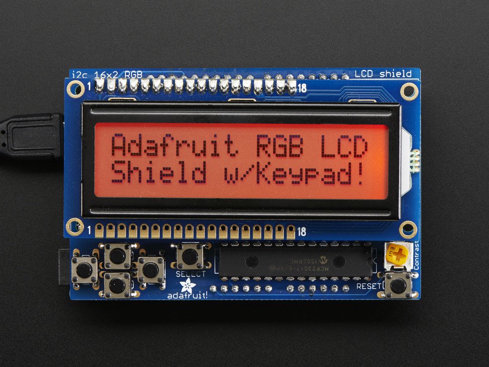 Adafruit Blue&White 16x2 LCD+Keypad Kit for Raspberry Pi - Elmwood  Electronics