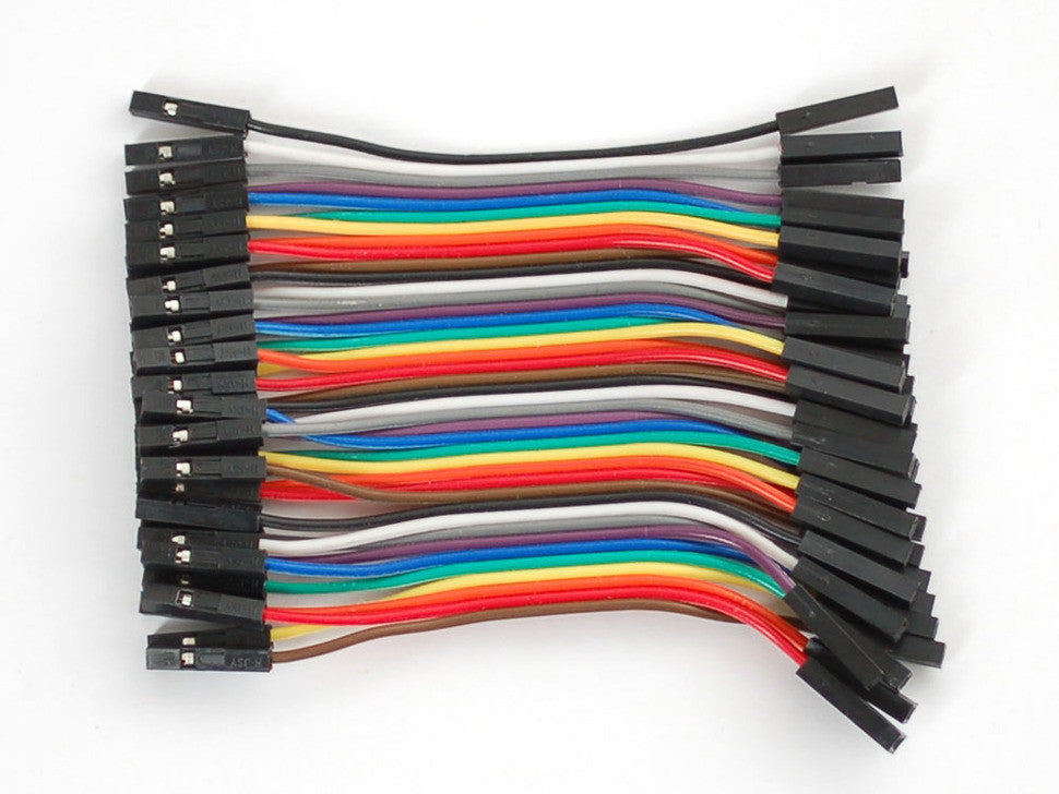 Premium Female/Female Jumper Wires - 40 x 3