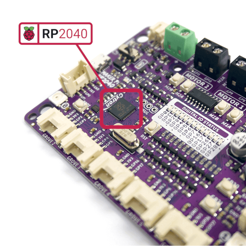 Maker Pi Rp2040 Simplifying Robotics With Raspberry Pi® Rp2040 Elmwood Electronics 1742