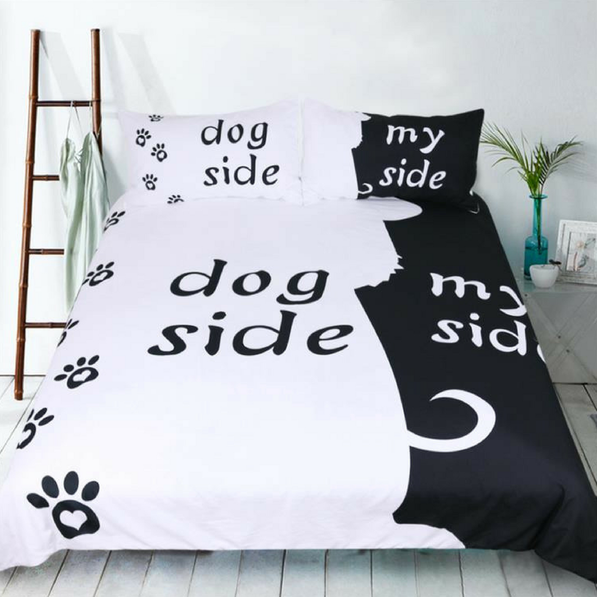 My Side Dog Side Bedding Cover Bybushwick