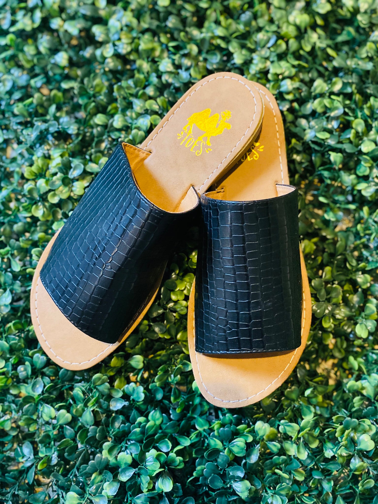 nægte boks edderkop Sahara Croc Slide Sandal – River Ruby Boutique