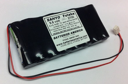 58206 : 9.6v Transmitter battery for HiTEC RC. Choose capacity — Batteries  America