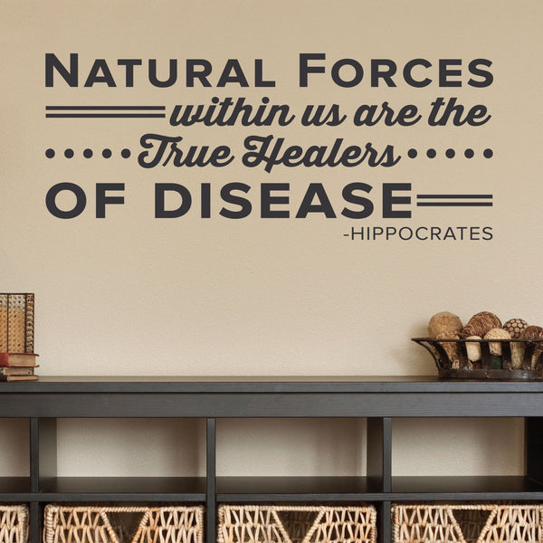 Natural Forces Within Us Are The True Healers Of Disease Hippocrate