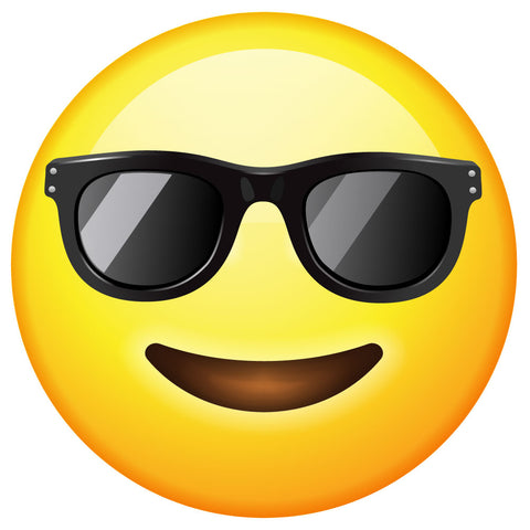 Sunglasses Emoji Wall Decal - 28