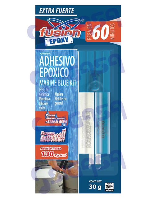 Fusion Epoxy | Epoxy Uno Paste Epoxy | Marine | 100 gr., Blue