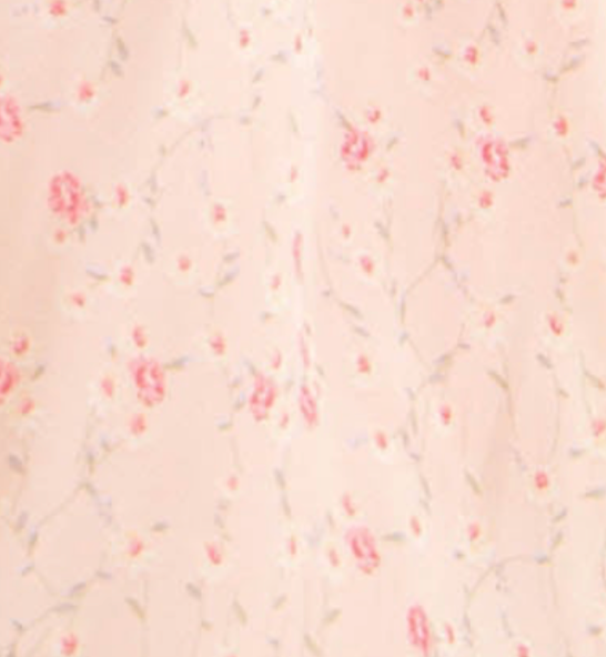 Chiffon mini dress in pink floral.