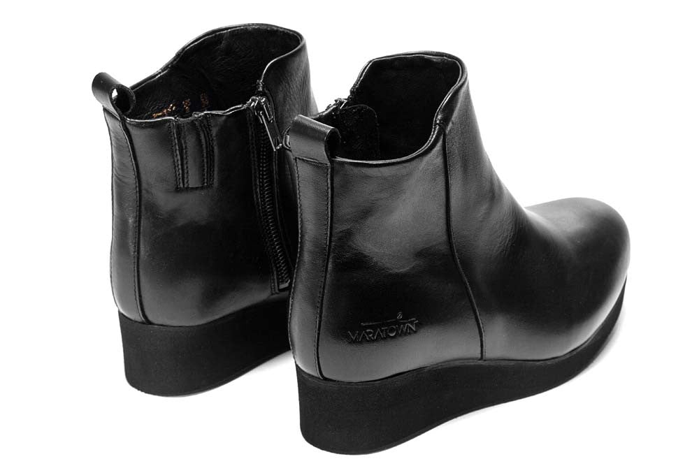 leather booties on sale