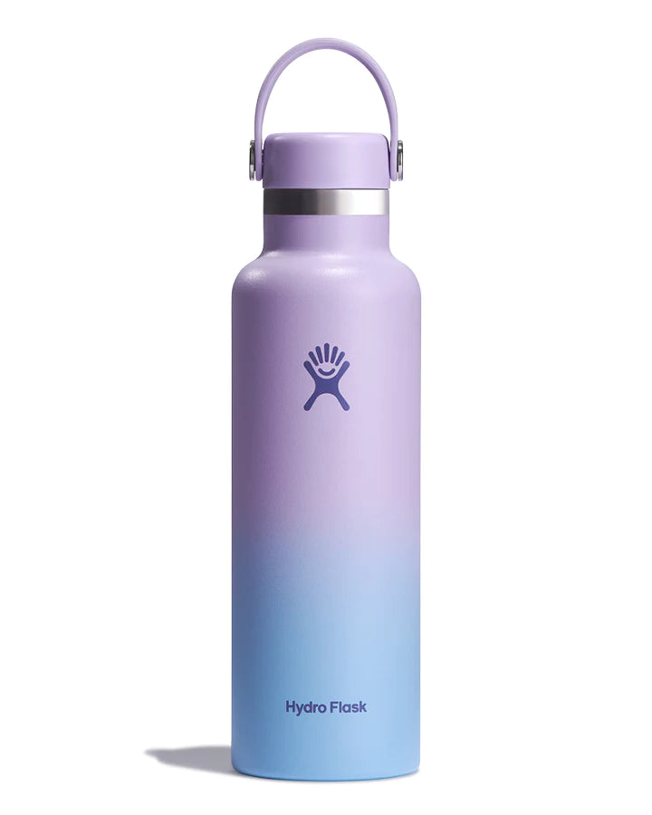 Hydro Flask Standard Mouth Water Bottle with Flex Cap Rain 21oz/621ml 