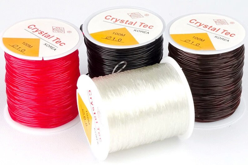 Strong & Stretchy Crystal String Elastic Thread Beading Cord Size 0.8mm