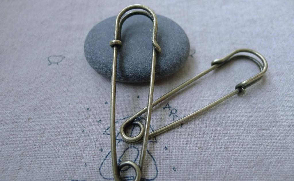 10 pcs Antique Bronze Kilt Safety Pins Broochs A7640 – VeryCharms