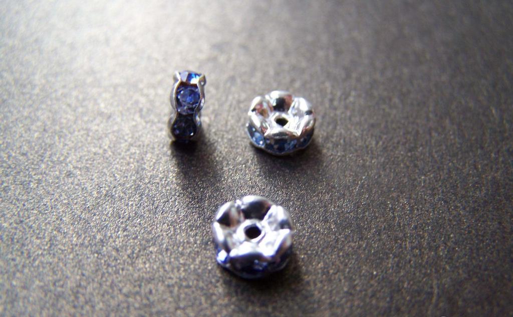 Best Quality Rondelle Rhinestone Spacer Beads