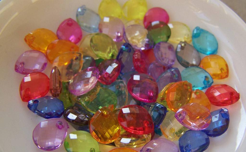 Teardrop Beads - Jumbo - Multi Forest