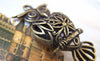 Accessories - 2 Pcs Of Antique Bronze Huge Filigree 3D Owl Pendants  25x51mm A2239