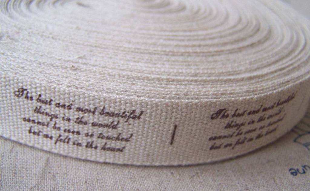 1 Twill Cotton Linen Ribbon