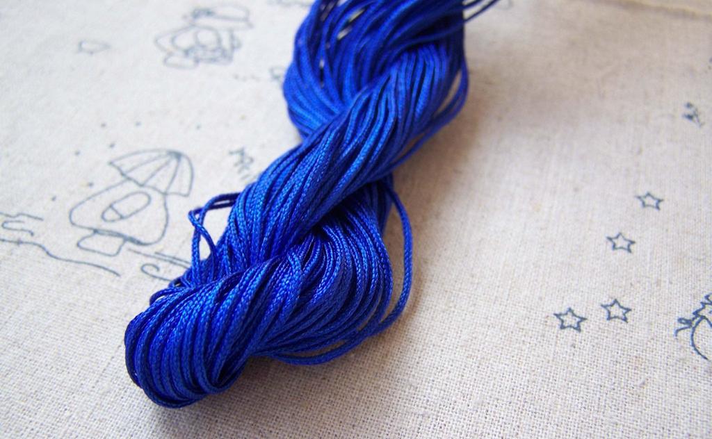 Neon Navy Blue Rattail Braided Macrame Cord Thread A5046 – VeryCharms