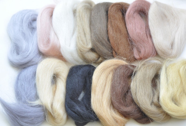 Angora Goat Mohair Needle Felting Wool Bundle 5G(0.17 OZ) A Pack –  VeryCharms