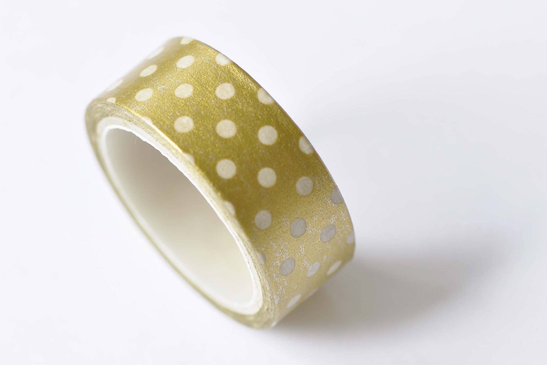 Skinny Polka Dot Pattern Foil Washi Tape Set of 5 5mm X 10m 