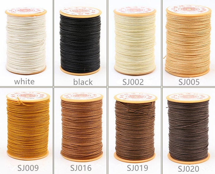 Round Waxed Thread for Leather Sewing Leather Thread Wax